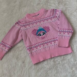 Sesame Street Abby Pink and Blue Sweater